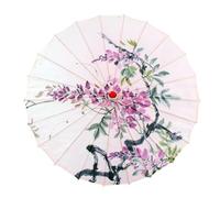 BUBEFSKD Parapluie en soie de bambou exquis Accessoires de danses chinoises Parapluies en papier huilé pour festivals et spectacles sur scène Parasol de danse classique