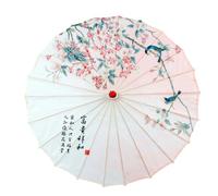 BUBEFSKD Parapluies en papier à l'huile Style chinois Décoration professionnelle Pluviale Artisanat Qipao Show Dance Photo Dance Parasol, u, taille unique
