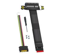 BUBEFSKD PCIe 1X Risers Carte Clé M 2230 2242 2260 2280 À Adaptateur 4Pin Puissance Risers Carte pour 2230 2242 2260 2280 Câble D'extension