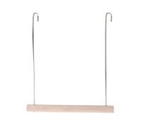 BUBEFSKD Perchoir pour Perroquet avec Crochet De Suspension en Métal en Bois Accessoires Petites Et Moyennes Perruches Conures Calopsittes Jouets Gris Africain Petits Perroquets Grands