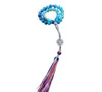 BUBEFSKD Perles de prière Bracelet de perles de doigt Islamisme Bijoux religieux Bracelet de texture de verre Bijoux religieux pour musulmans, taille unique, comme décrit