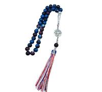 BUBEFSKD Perles de prière Bracelet de perles de doigt Islamisme Bijoux religieux Bracelet de texture de verre Bijoux religieux pour musulmans, taille unique, comme décrit