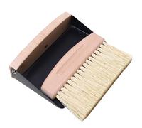 BUBEFSKD Petit ensemble de poussière Broom Approches Café Nettoyage Brosse à café Accessoires de café Outil de nettoyage portable Texture bois Petit ensemble