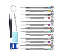 BUBEFSKD Petits outils avec vis de précision pour montres et gardes-entretiens électroniques, 17 embouts