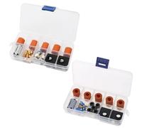BUBEFSKD Pièces d'imprimante MK8 Buse + bloc chauffant MK9 Socle en silicone + PC4-01 + Chaise à point fixe en silicone + Filtre à filament Nettoyant Support de colonne