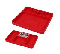 BUBEFSKD Plateau à outils magnétique en silicone flexible pour l'organisation dans la réparation de garage Modèle d'entretien Plateau facile à organiser