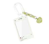 BUBEFSKD Porte-cartes transparent coréen Porte-clés Idole Photo Pochettes Bus Card Cover Photocard Photo Protector Autocollant École Porte-clés Photos