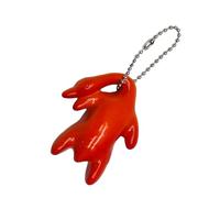 BUBEFSKD Porte-clés en viande de porc avec charme de canard barbecue réaliste Taille portable Idéal pour les accessoires de clés ou les fêtes Fournitures de rôti chinois, b, taille unique