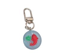 BUBEFSKD Porte-clés veilleuse en forme de bocal à poisson animé, résine lumineuse pour étudiants, couples, styles uniques, cadeau pour femme, miniature résine aquarium, e, taille unique