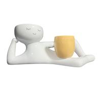 BUBEFSKD Pots Succulents Créatifs pour Gars Paresseux Intérieur Et Bureau Décors Artistiques Jardinière De Bureau Amusante Petites