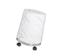 BUBEFSKD Poubelle Moderne À Double Couche Imprimée En Marbre Couvercle Pivotant Pour Salle De Bains Cuisine Bureau Conception Facile À Nettoyer Poubelle