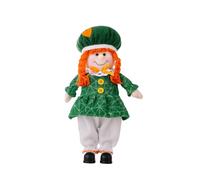 BUBEFSKD Poupée jouet pour la fête de la Patrick irlandaise Bureau Accessoires photo festifs pour ornements de table à la maison Poupée jouet