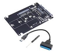 BUBEFSKD Pour adaptateur M.2 et MSATA IN -1 vers USB 3.0 série 3.0 lecteur convertisseur en 1