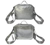 BUBEFSKD Preppy Styles Ita Sac à Dos Femmes Sac à Bandoulière École Étudiant Chat Sac à Main Clair Crossbody pour Quotidien Beaux Chats en bandoulière Ita École Preppy Styles Épaule, Silver White