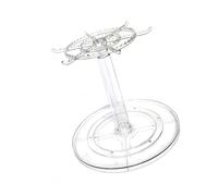 BUBEFSKD Présentoir transparent tourbillonnant pour les antiquités et les bijoux dans les maisons ou les magasins pour présentation sur la terrasse