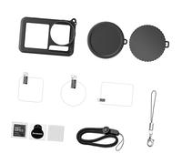 BUBEFSKD Protecteur Complet Flexible pour Caméras De Sport Action 5pro Comprenant des Capuchons D'objectif Et Un Ensemble Sangles Transport Étui Protection en Silicone pour Caméras d'action