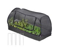 BUBEFSKD Protection des plantes avec cadre en acier et filet indéchirable pour la protection des légumes et la croissance des récipients, filet de jardin résistant aux oiseaux