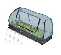 BUBEFSKD Protection des plantes avec cadre en acier et filet indéchirable pour la protection des légumes et la croissance des récipients, filet de jardin résistant aux oiseaux