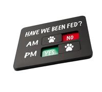 BUBEFSKD Rappel d'alimentation pour animaux de compagnie pour chiens et chats, autocollants magnétiques, aimants de réfrigérateur, ruban adhésif double face, aimant pour chien