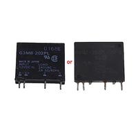 BUBEFSKD Relais À Semi-conducteurs G3MB-202PL DC-AC SSR en 12 V pour Sortie 240 V AC 2 A Module De Relais Faisceau Carte Canal Remplacement Composants du Système Contrôle par Ordinateur