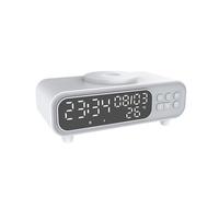 BUBEFSKD Réveil Numérique LED Veilleuse avec Affichage De La Température Fonction Gradation Automatique Rappel Date Plan Moderne pour Chambre À Coucher Salon Gradation Intelligente LED Bedlight Clock