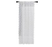 BUBEFSKD Rideau De Fenêtre Transparent en Dentelle Blanche Drapé Fenêtre Tricoté en Chaîne pour La Protection La Privée dans Les Maisons Et Les Hôtels