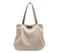 BUBEFSKD Sac à bandoulière en toile Sac à main fonctionnel et léger Capacité d'effacement Shopping pour différentes occasions Toile, beige