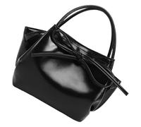 BUBEFSKD Sac à bandoulière pour femme Sac à main tendance Seau à nœuds mignons Messenger Simple Styles coréens Sac à bandoulière pour un usage quotidien Beau sac à main en cuir PU Doux Nœuds Seau