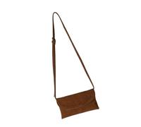 BUBEFSKD Sac à bandoulière simple en cuir fin planificateur de cartes Sac à bandoulière fin pour un usage quotidien Sac à bandoulière flexible en cuir, marron