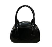 BUBEFSKD Sac à main pour femme Style coréen Sac à bandoulière en cuir PU Sac à bandoulière Mode Bowling Simple Sac à provisions en cuir PU Sac à bandoulière Bowling Mode Épaule Messenger, Noir