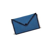 BUBEFSKD Sac de soirée élégant avec contraste de couleur Organisateurs intérieurs spacieux Poignée en chaîne tendance Porte-monnaie décontracté pour femmes Garniture en dentelle Portefeuille, Noir