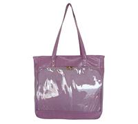 BUBEFSKD Sac Ita japonais pour le travail scolaire et les voyages avec badge à épingle Montrez une fenêtre claire Épaule Grande Capacité Sac à main Multifonction Rangement Épaule, lilas