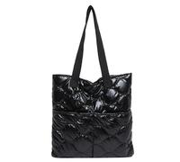 BUBEFSKD Sac pour femme en cuir PU Grande capacité Se déplacer avec sac à main fait main travail avec grande capacité épaule pour femmes Haut trajet Sac à main rétro, Noir