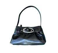BUBEFSKD Sac tendance sous le bras avec boucles à plis Sac à main idéal pour les attaquants de la mode Personnes Sac à bandoulière, Noir