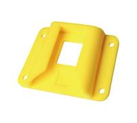 BUBEFSKD Sacoche de vélo pliable, support de panier, porte-roue avant, adaptateur de bloc avec vis, support de montage en plastique, adaptateur de support de vélo