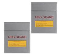 BUBEFSKD Sacs de rangement de batterie résistants à la chaleur Tissu ignifuge renforcé Facile à transporter Accès rapide Design pour drones Sac sécurisé Résistant au feu Étanche, gris