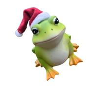 BUBEFSKD Sculpture de grenouille de jardin résistante aux intempéries - Pas de résine toxique - Crée des accents d'animaux pour les présentations de plantes ou les étagères de plantes - Sculpture en