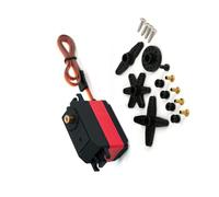 BUBEFSKD Servomoteur À Engrenages Métalliques 12kg Rotation Complète De 180/270/360 Degrés Profil Bas Étanche pour Bras Robot Télécommande Voiture Servo Étanche À Profil Bas