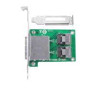 BUBEFSKD SFF8088 bis SFF8087 Adaptateur double port avec pince pour serveur Adaptateur de stockage de données d'amélioration de la connectivité
