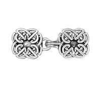 BUBEFSKD Style rétro Coque en alliage robuste avec motif creux complexe portable pour améliorer vos tenues Élégant clip d'écharpe vintage, taille unique, comme décrit