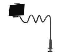 BUBEFSKD Support universel rotatif pour tablette avec bras de cou réglable Soft Gooses pince de téléphone de bureau sécurisée pour un angle de vision optimal