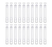BUBEFSKD Tube à bulles magique pour créer des photos époustouflantes avec des tubes colorés et scintillants 20 pièces fête cadeau créatif amour tube test eau bouteille vide