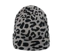 BUBEFSKD Unisexe Gothique Motif Vache Crochet Hip Hop Pour Femmes Hommes Photo Accessoires Cheetah Casquette Halloween Fête Motif Imprimé Hiver