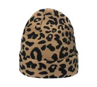 BUBEFSKD Unisexe Gothique Motif Vache Crochet Hip Hop Pour Femmes Hommes Photo Accessoires Cheetah Casquette Halloween Fête Motif Imprimé Hiver