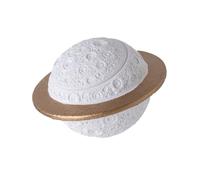 BUBEFSKD Urne commémorative pour animaux de compagnie en ciment avec sculpture de planète, récipient à cendres résistant aux intempéries, intérieur et extérieur, urne commémorative pour animaux de