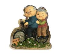BUBEFSKD Vieux couple marié Figurine miniature Romantique Amour Aîné Bijoux Mariage Décoration Cadeau d'anniversaire Cadeau Amour Décoration