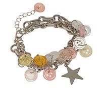 BUBEFSKD Y2K Star Charm Bracelets Double Couche Pendentif pour Femmes Fille Tendance Esthétique Chaîne De Poignet Bijoux Mode Cool Polyvalent Chaîne Poignet Bijoux Mode