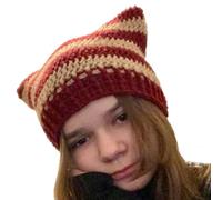 BUBEFSKD Y2k Y2k Accessoire photo en tricot avec oreilles de chaton pour fille