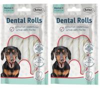 Bubimex - Dental+ Os bâtonnets torsadé à l'Algue x10-13cm - Friandise Dentaire pour Chien - Enrichie en Zinc - Anti-Tartre - Haleine Fraîche (Lot de 2)