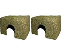 bubimex Maison de Foin pour Petit Animal 27 x 19 x 18 cm (Lot de 2)